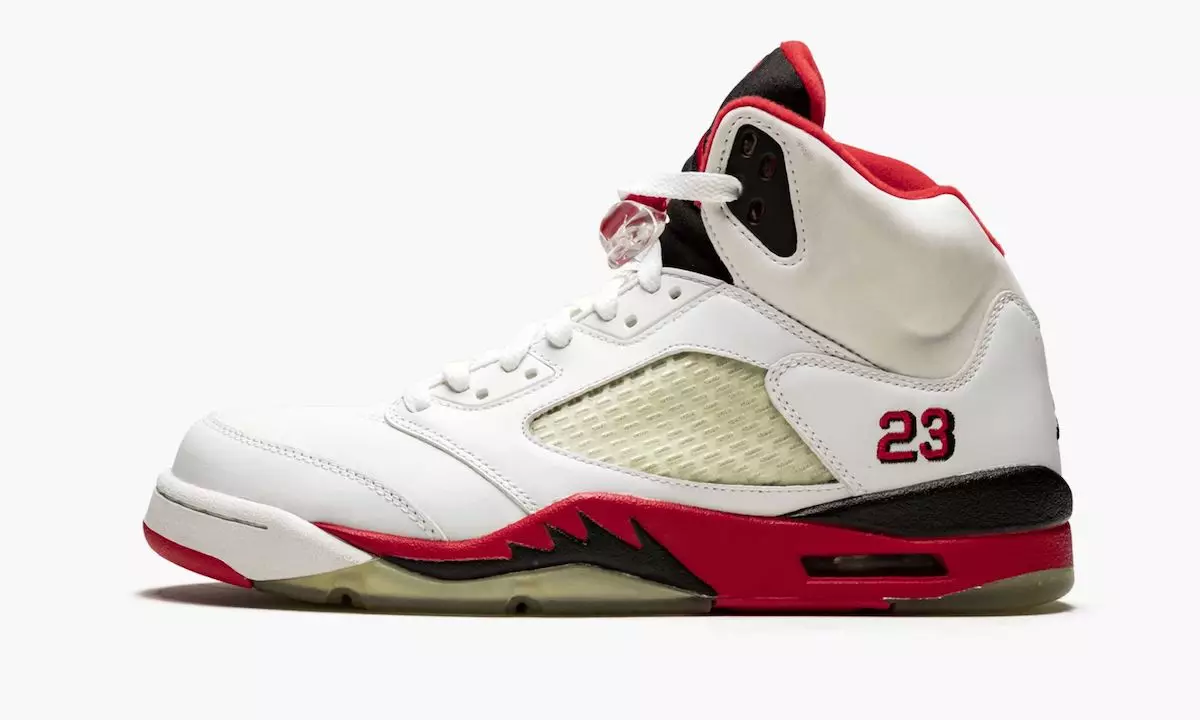 Air Jordan 5 огненно-красный