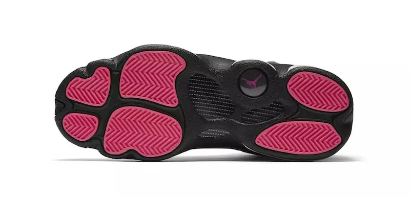 Air Jordan 13 GS Black Antracite Hyper Pink 3M Reflective Release Date Outsole