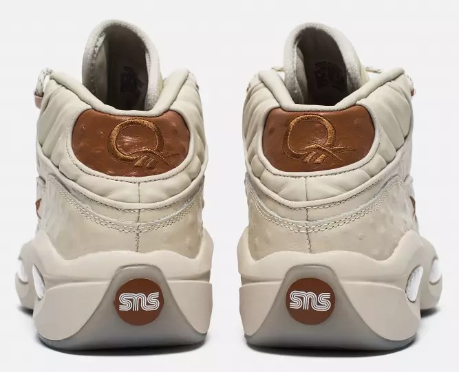 SNS Reebok Question Mid Paper White Brown Malt