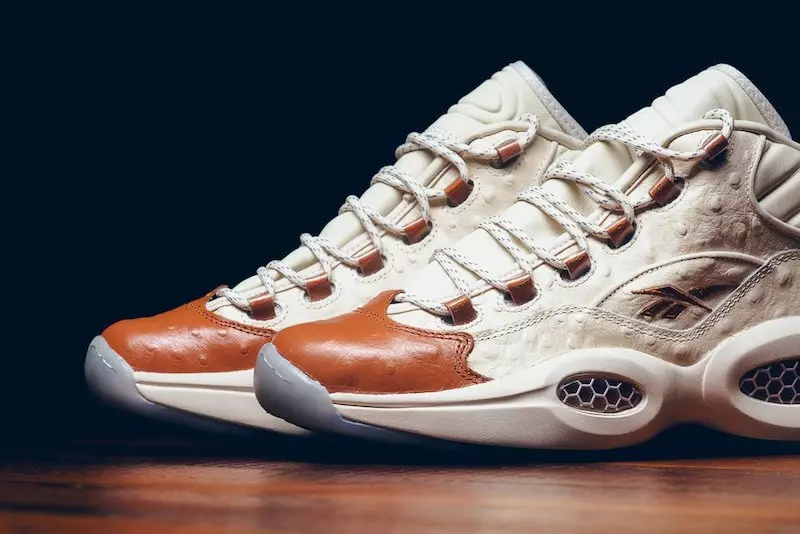 SNS Reebok Question Mid Papier Weiß Braun Malz