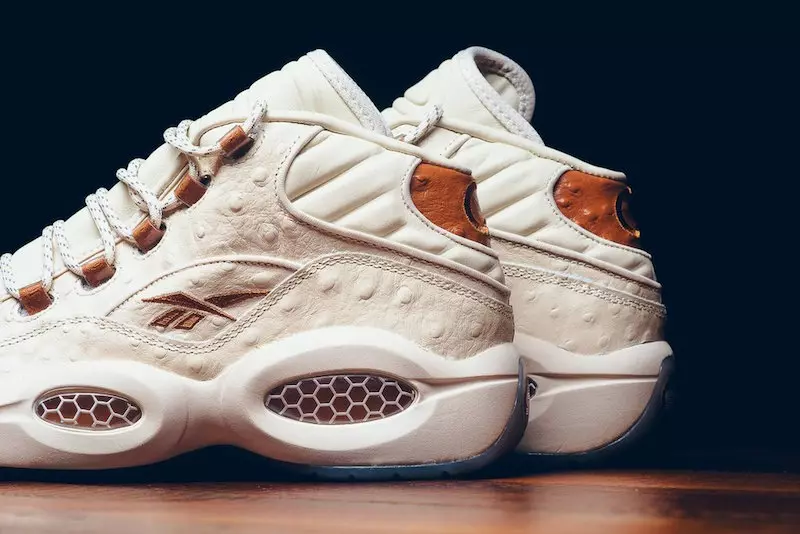 SNS Reebok Question Mid Papier Weiß Braun Malz