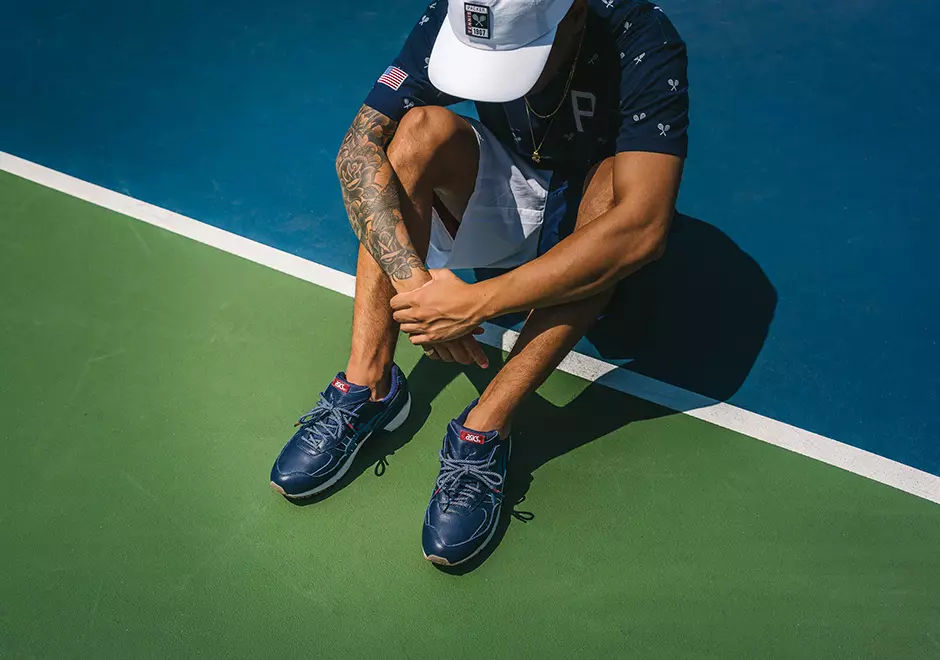 Kasut Pembungkus ASICS Mitchell Ness Permainan Set Koleksi Padanan