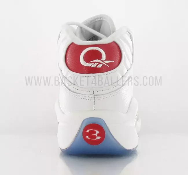 Reebok Question OG 20 ára afmæli Hvítt Rauður 2016