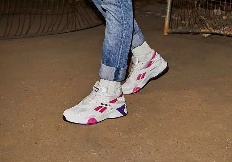 Reebok Aztrek Crushed Cobalt Solar Yellow Pink Fusion Urban Violet תאריך שחרור