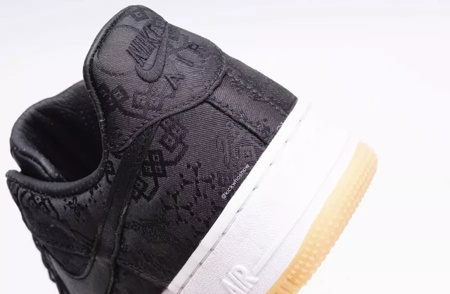 Parça Pıhtı Nike Air Force 1 Premium Siyah Üniversite Kırmızı Beyaz CZ3986-001 Çıkış Tarihi