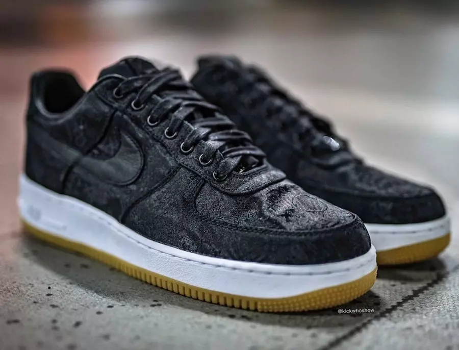 Fragment Clot Nike Air Force 1 Premium Black University Red White CZ3986-001 Tanggal Rilis