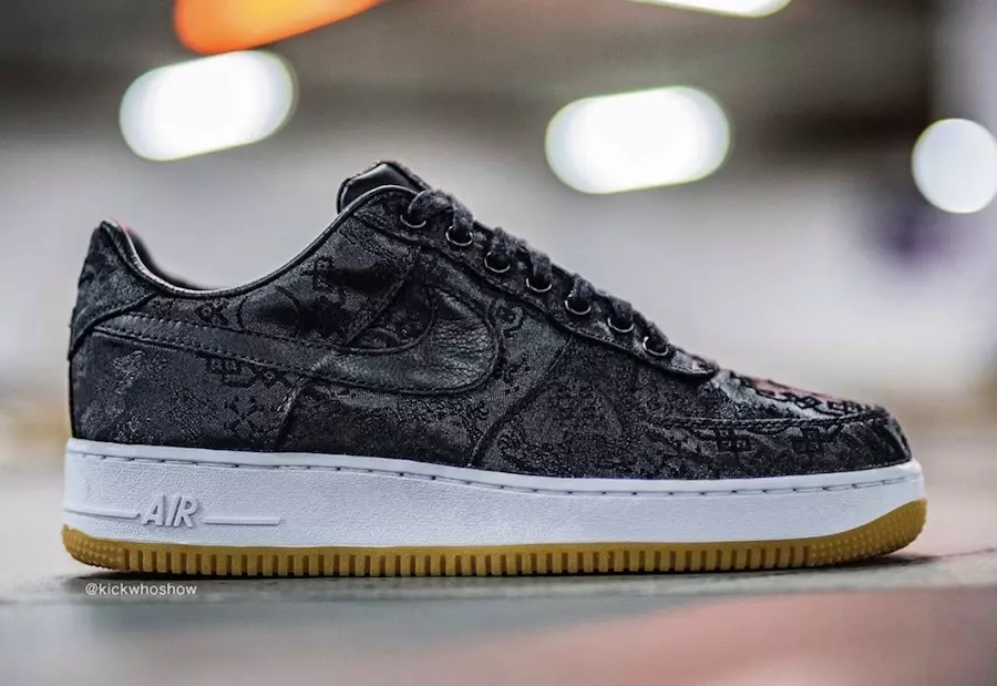 Fragment Clot Nike Air Force 1 Premium Black University Red White CZ3986-001 Megjelenés dátuma