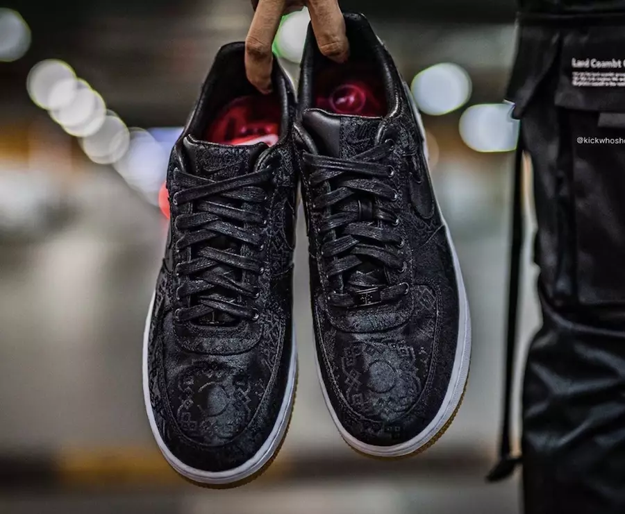 Fragment Clot Nike Air Force 1 Premium Black University Red White CZ3986-001 Chiqarilish sanasi