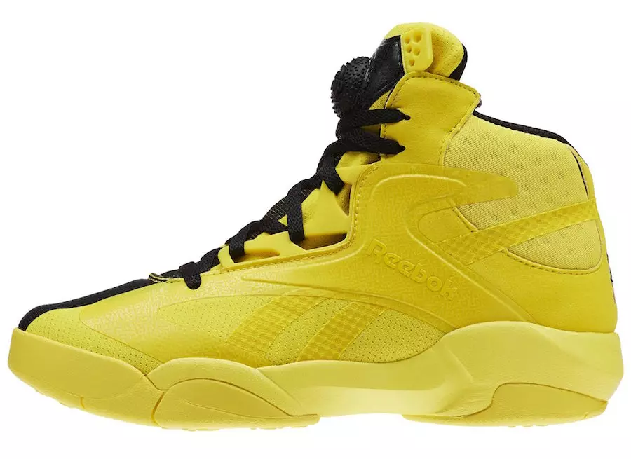 Reebok Shaq Attaq თანამედროვე ყვითელი ნაპერწკალი შავი