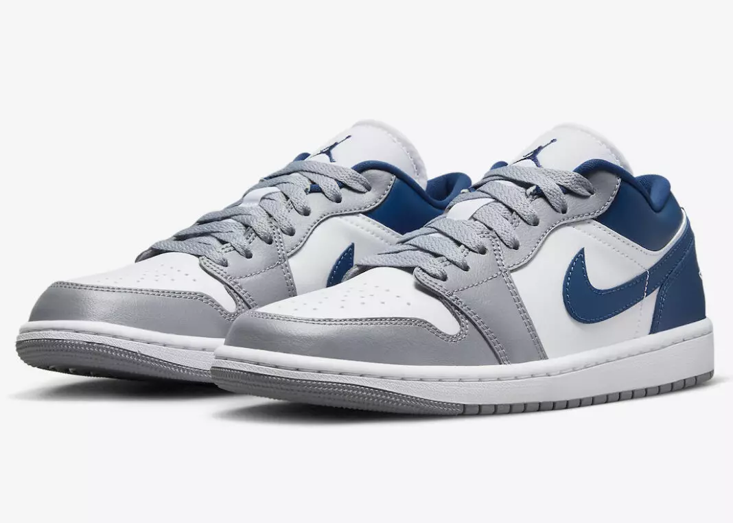 Air Jordan 1 Low Белый Серый Синий DC0774-042 Дата выпуска