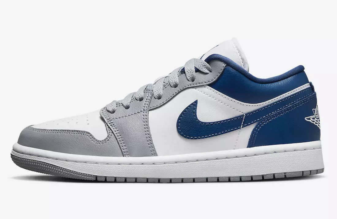 Air Jordan 1 Lav Hvid Grå Blå DC0774-042 Udgivelsesdato