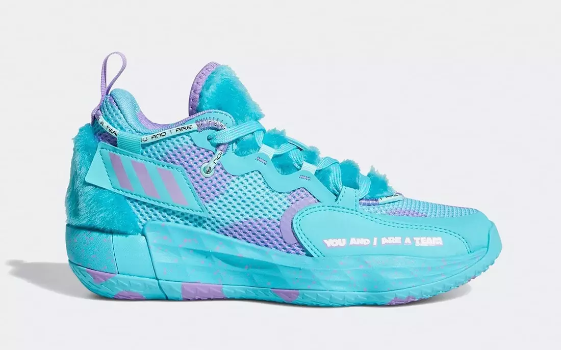 Pixar Monsters Inc adidas Dame 7 EXTPLY Sulley S42807 Датум на објавување