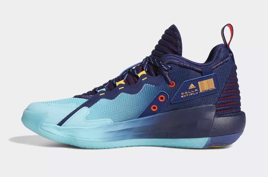 adidas Dame 7 EXTPLY Dark Blue Pulse Aqua Solar Red H68606 გამოშვების თარიღი