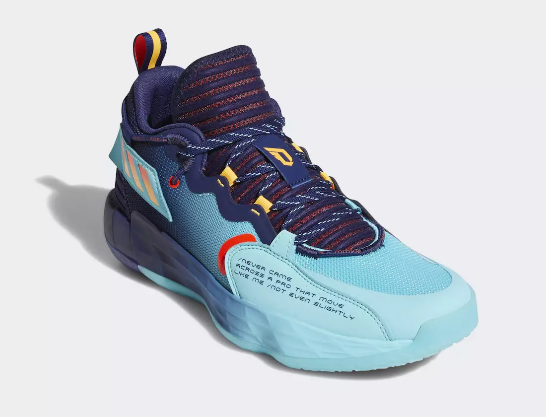 Adidas Dame 7 EXTPLY Dark Blue Pulse Aqua Solar Red H68606 Izlaišanas datums