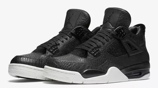 Air Jordan 4 Retro Premium Nywele za GPPony Nyeusi