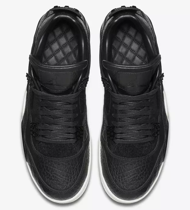 Air Jordan 4 Retro Premium Black Pony чачы