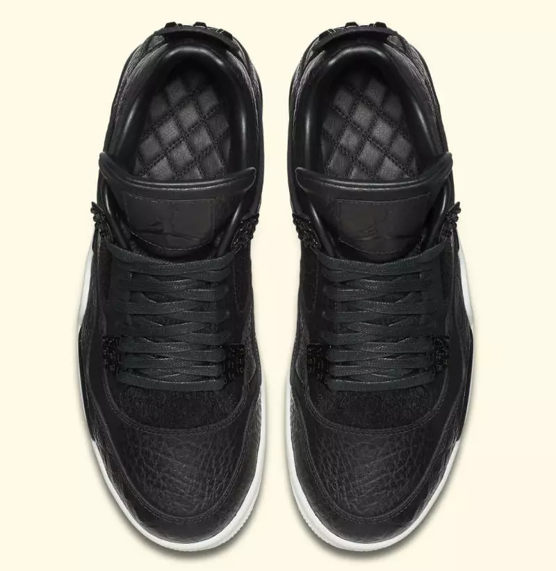 Air Jordan 4 Retro Premium Black Pony чачы