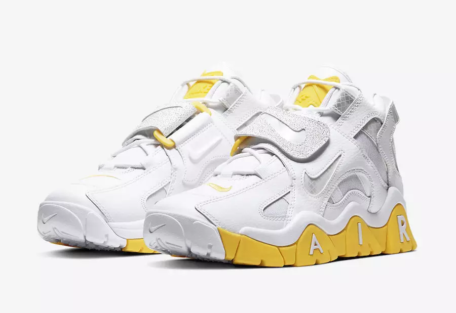 Nike Air Barrage Mid White Yellow Reflexive CJ9574-100 Releasedatum