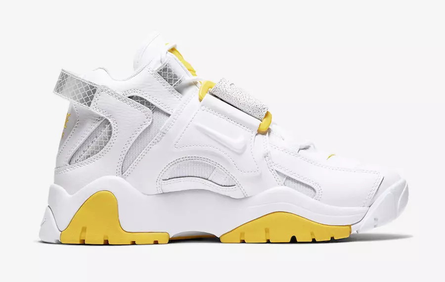 Nike Air Barrage Mid White Yellow Reflective CJ9574-100 გამოშვების თარიღი