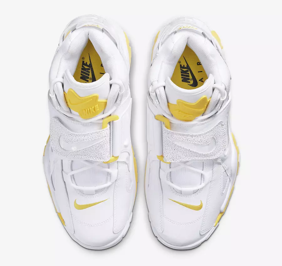 Nike Air Barrage Mid White Yellow Reflexive CJ9574-100 Releasedatum