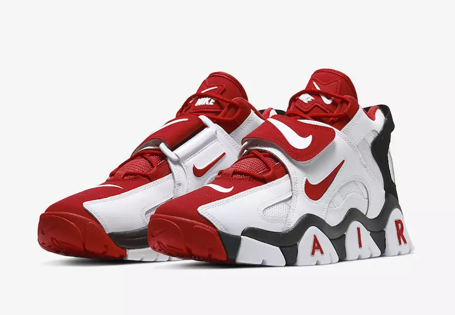 Nike Air Barrage Mid White Red AT7847-102 Datum izdavanja