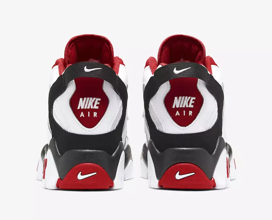 Nike Air Barrage Mid White Red AT7847-102 Дата на издаване