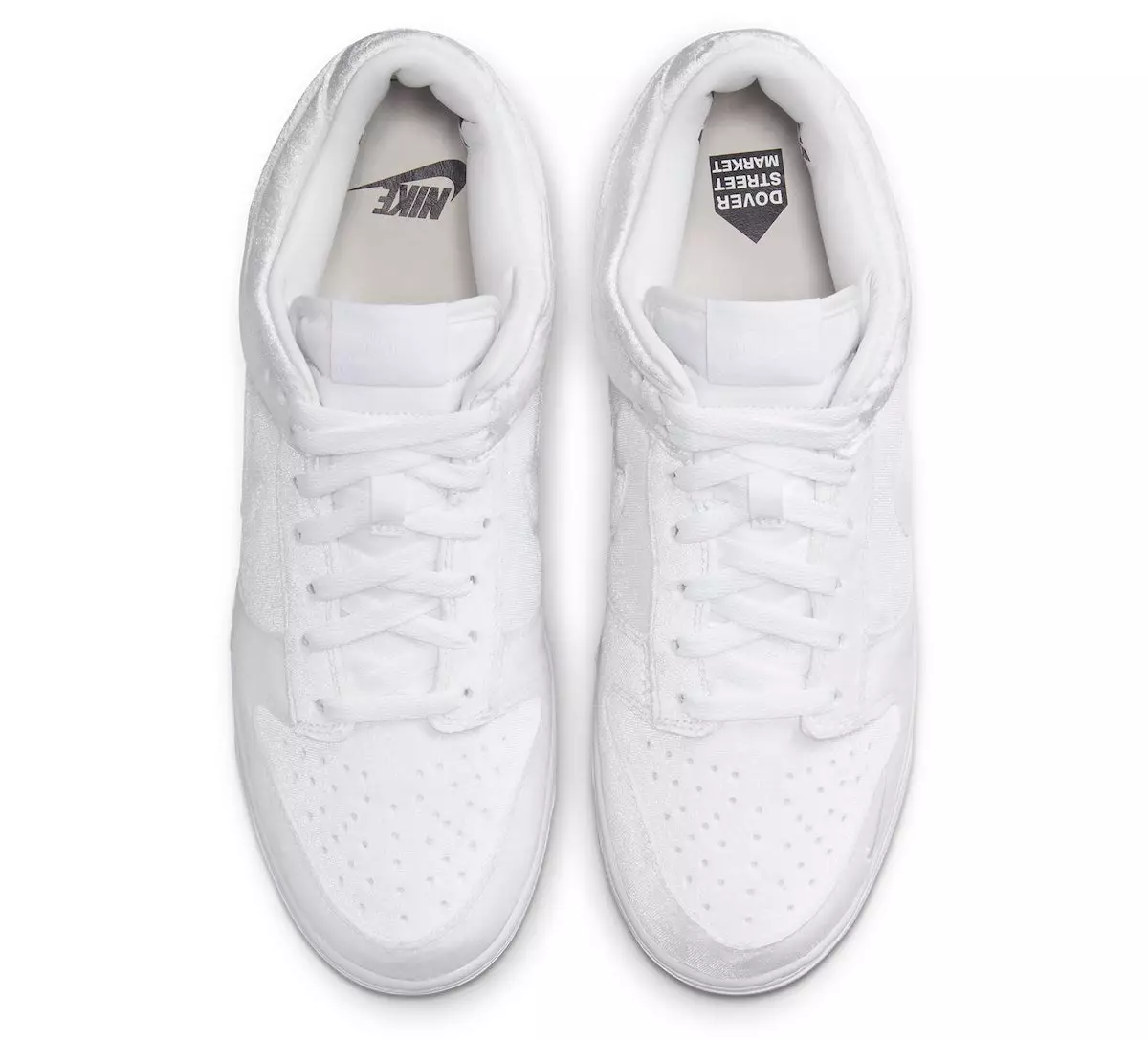 Dover Street Market DSM Nike Dunk Low Velvet White DH2686-100 väljalaskekuupäev