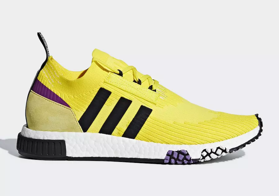 Adidas NMD Racer Amarelo Roxo B37641 Data de lançamento