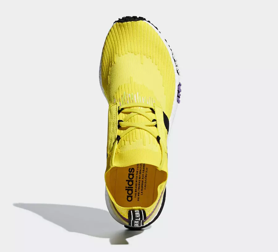 Adidas NMD Racer Amarelo Roxo B37641 Data de lançamento