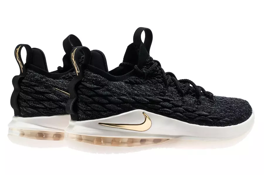 Nike LeBron 15 Faible Noir Métallique Or AO1756-001