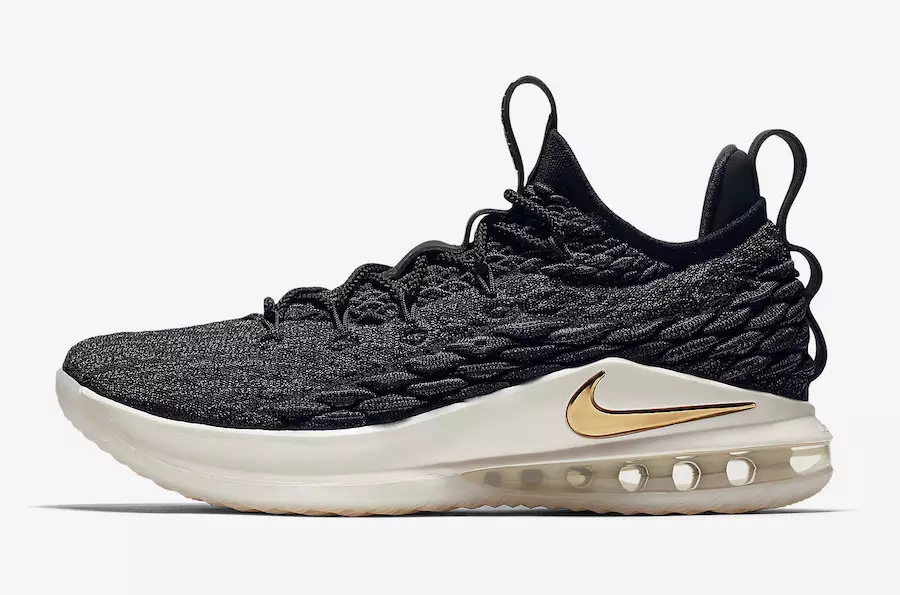 Date de sortie de la Nike LeBron 15 Low Noir Métallisé Or AO1756-001