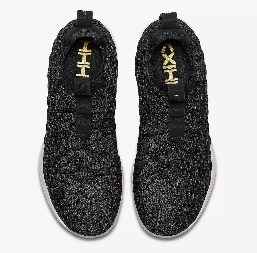 Nike LeBron 15 Low Black Metallic Gold AO1756-001 Izlaišanas datums