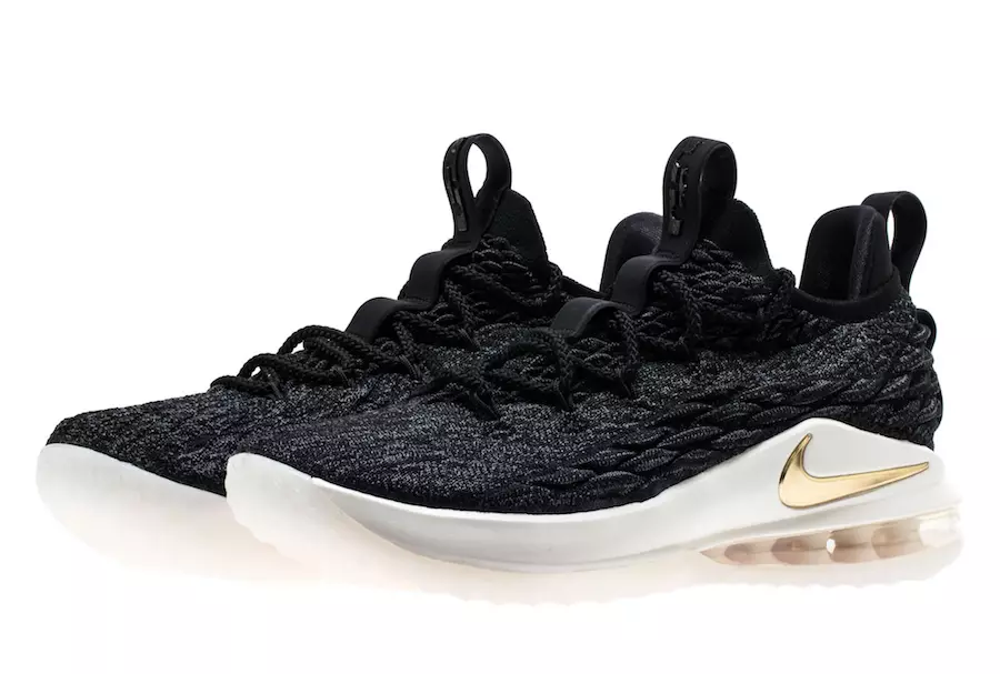 Nike LeBron 15 төмен қара металл алтын AO1756-001