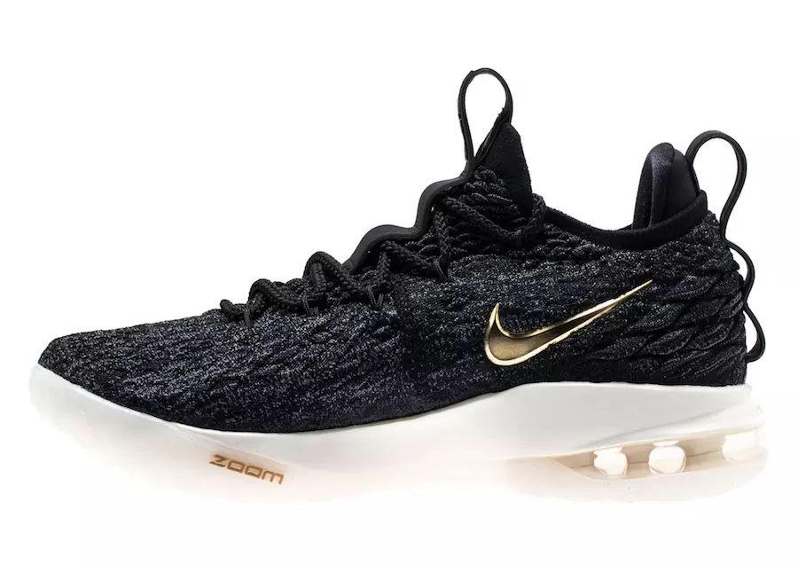 Nike LeBron 15 Low Black Metallic Gold AO1756-001