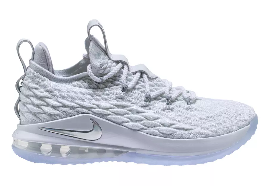 Nike LeBron 15 alacsony fehér fémezüst AO1755-100