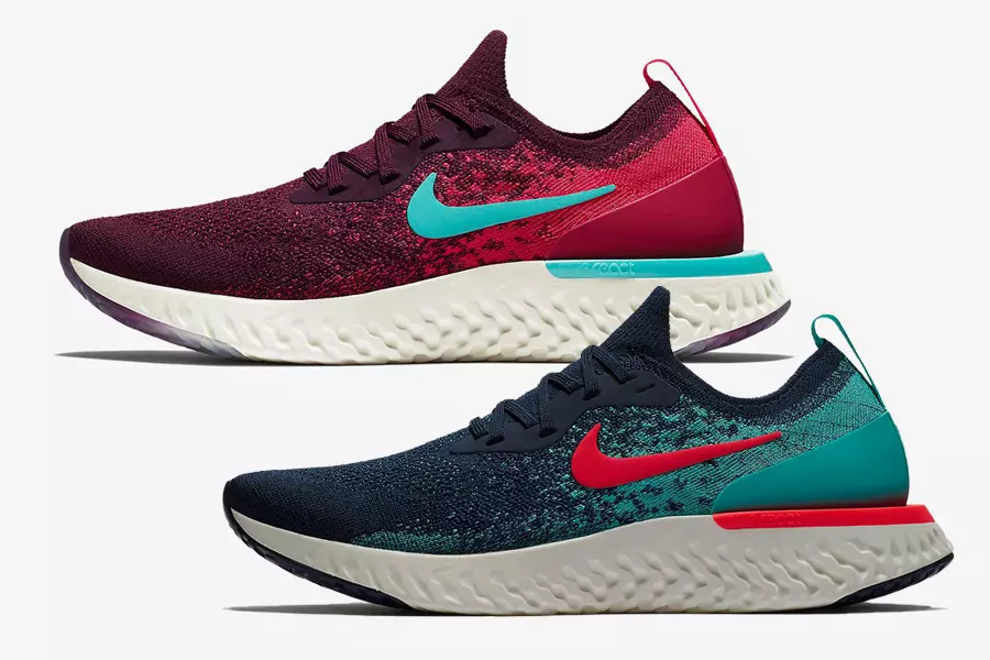 Nike Epic React Flyknit Hyper Jade Bordeus