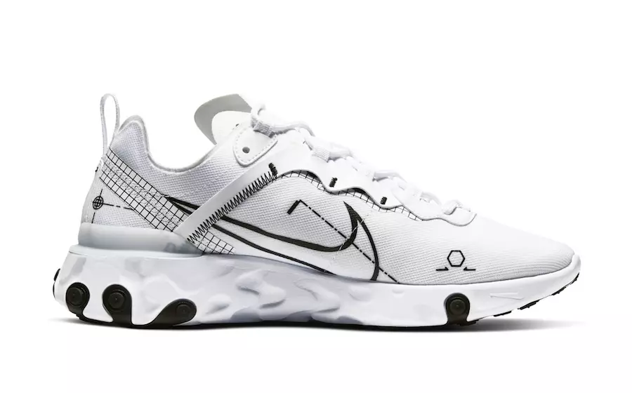 Nike React Element 55 схемалық шығарылым күні