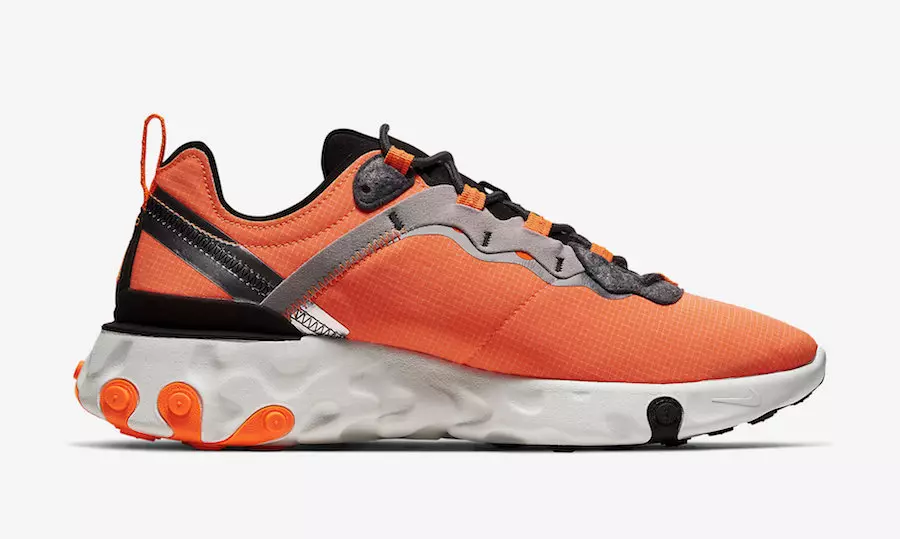 Nike React Element 55 Narancssárga Fekete CQ4600-800 Megjelenés dátuma