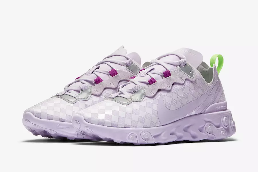 Nike React Element 55 WMNS Barely Grape CN0146-500 გამოშვების თარიღი