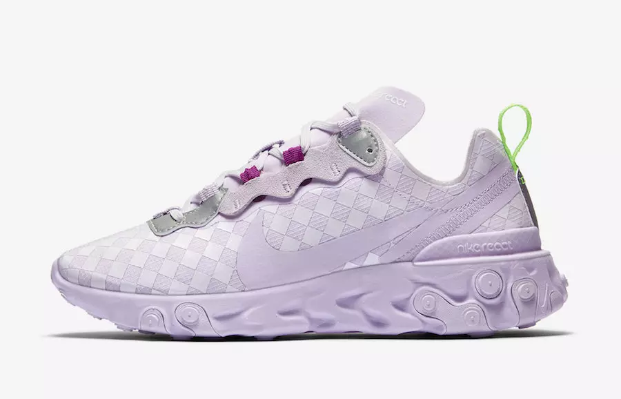 Nike React Element 55 WMNS Barely Grape CN0146-500 תאריך שחרור