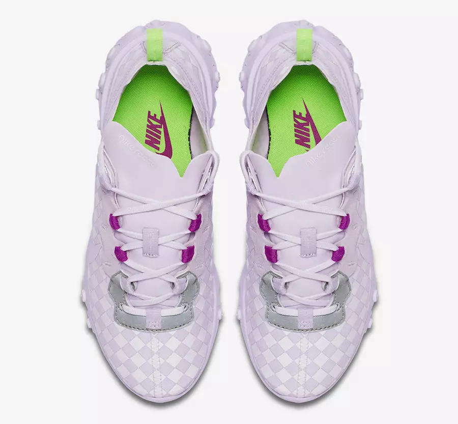 Nike React Element 55 WMNS Barely Grape CN0146-500 Utgivelsesdato