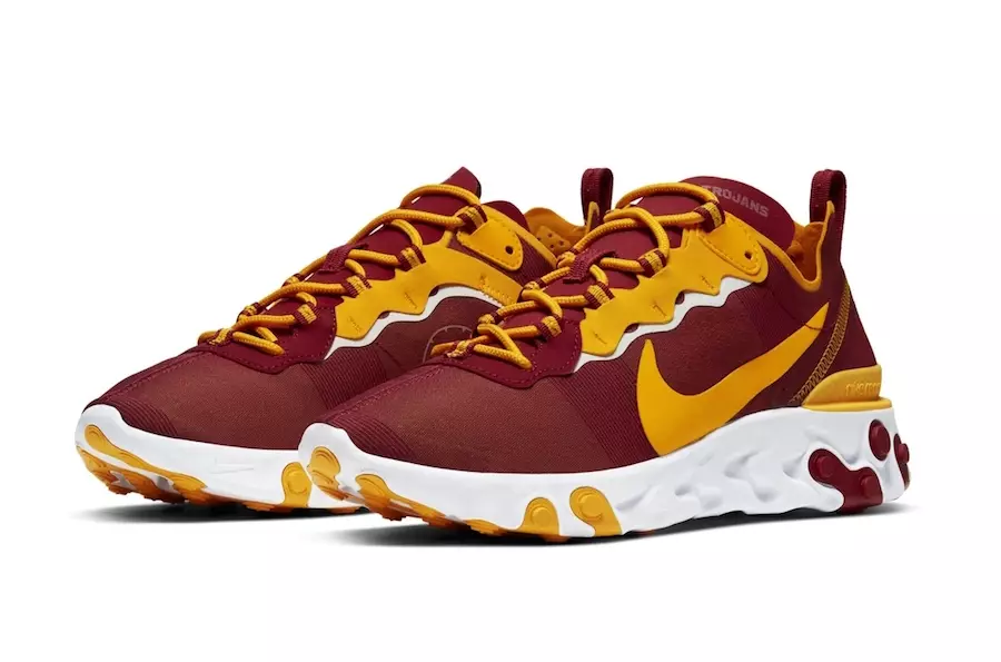 Nike React Element 55 USC Trojans Udgivelsesdato