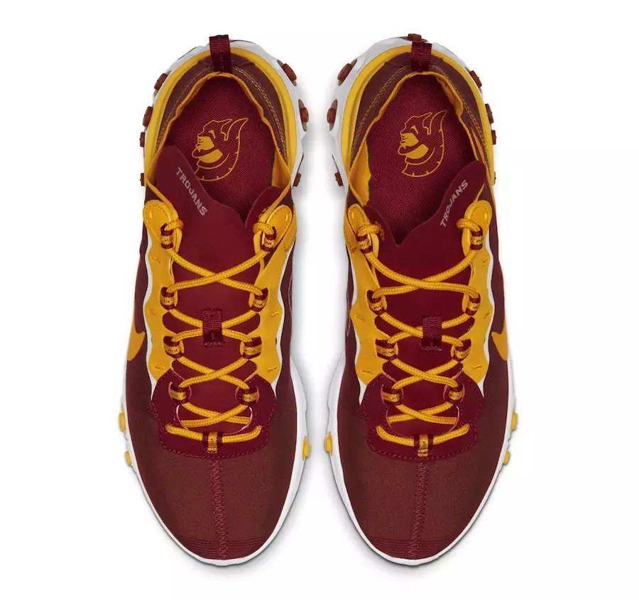 Nike React Element 55 USC Trojans Udgivelsesdato