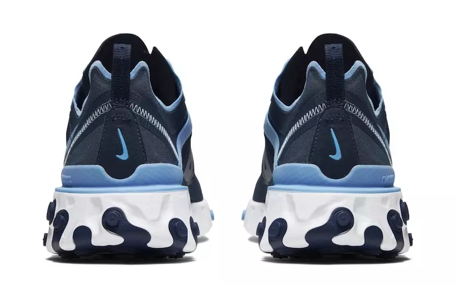 Nike React Element 55 UNC Tar Heels Data de lançamento