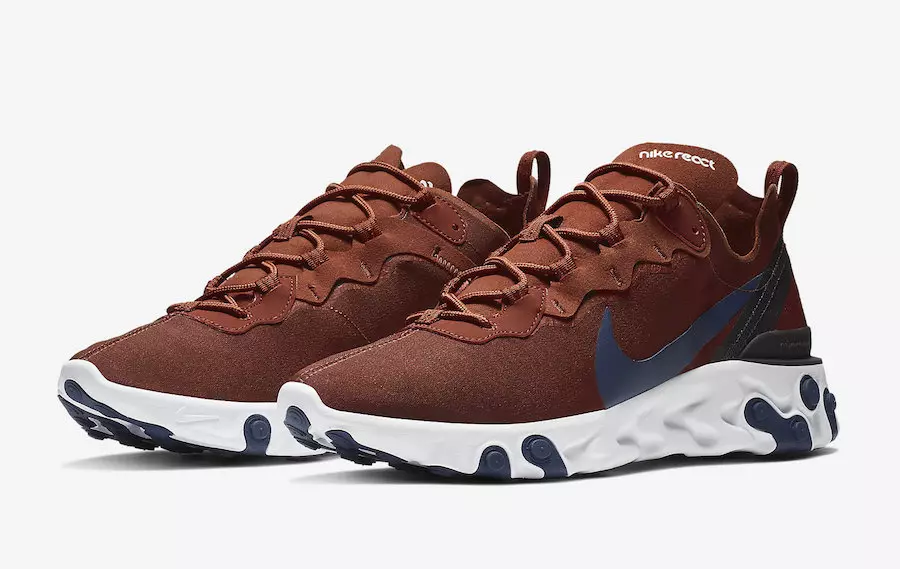 Nike React Element 55 Brown BQ6166-600 Data de lançamento