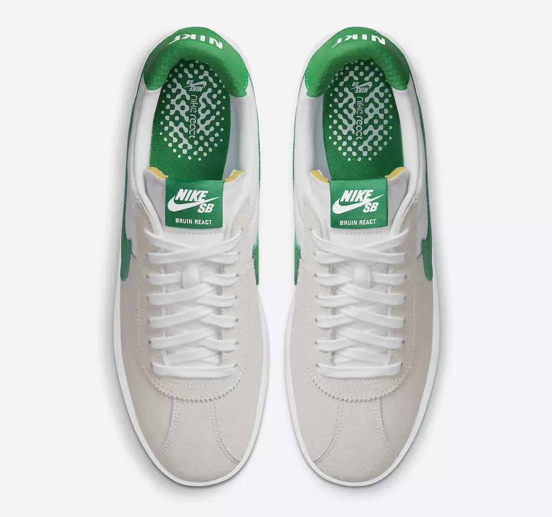 Дата выхода Nike SB Bruin React Lucky Green CJ1661-101
