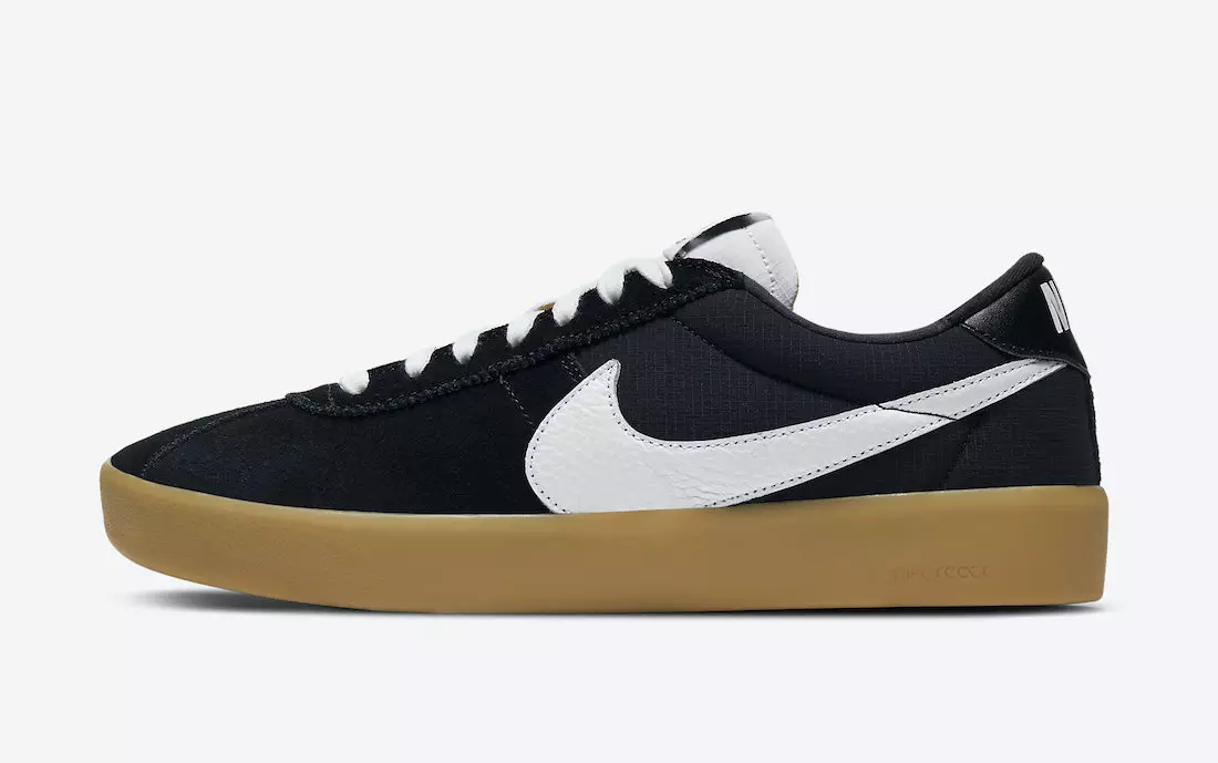 Nike SB Bruin React Black Gum CJ1661-002 מעלדונג טאָג