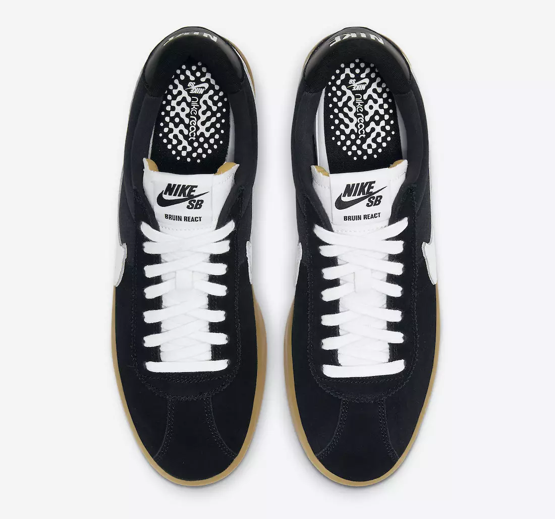 Nike SB Bruin React Black Gum CJ1661-002 Data de lançamento