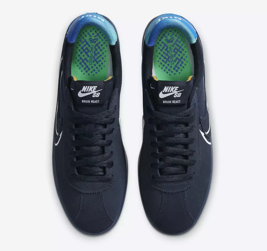 Nike SB Bruin React T Dark Obsidian CV5980-400 Tarehe ya Kutolewa