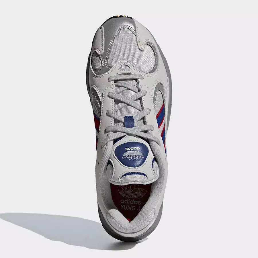 adidas Yung-1 グレー ロイヤル スカーレット CG7127 発売日